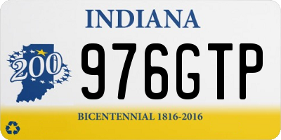 IN license plate 976GTP