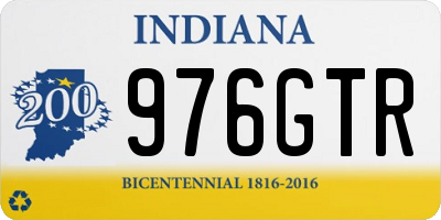 IN license plate 976GTR
