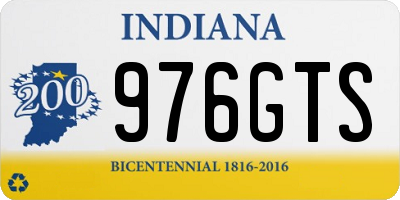 IN license plate 976GTS