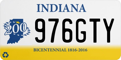 IN license plate 976GTY