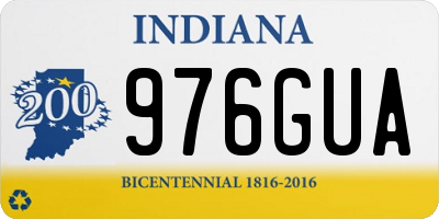 IN license plate 976GUA