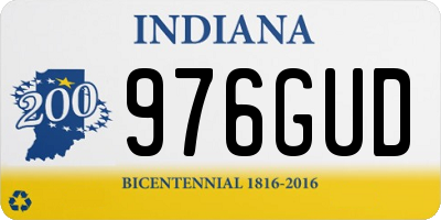 IN license plate 976GUD