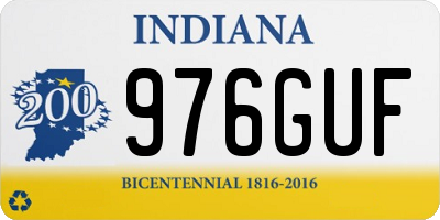 IN license plate 976GUF