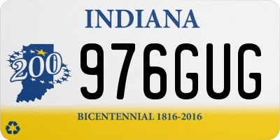 IN license plate 976GUG