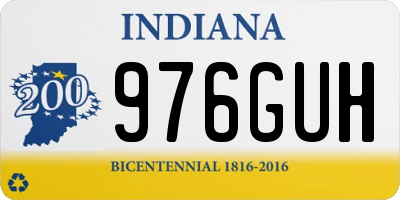 IN license plate 976GUH