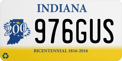 IN license plate 976GUS