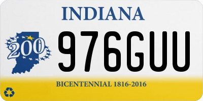 IN license plate 976GUU