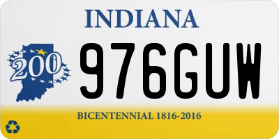 IN license plate 976GUW