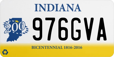 IN license plate 976GVA