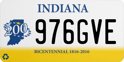 IN license plate 976GVE