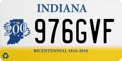 IN license plate 976GVF
