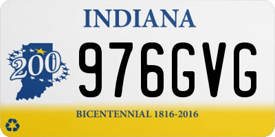 IN license plate 976GVG