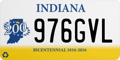 IN license plate 976GVL