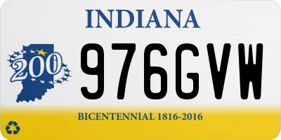 IN license plate 976GVW