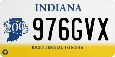IN license plate 976GVX