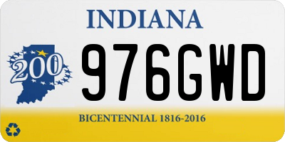 IN license plate 976GWD