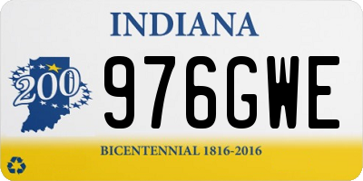 IN license plate 976GWE