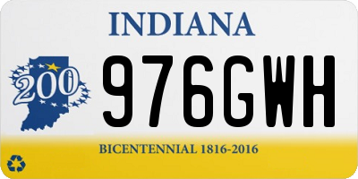 IN license plate 976GWH