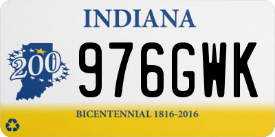 IN license plate 976GWK