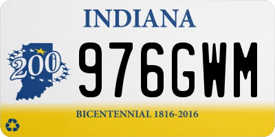 IN license plate 976GWM