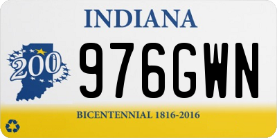 IN license plate 976GWN