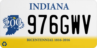 IN license plate 976GWV