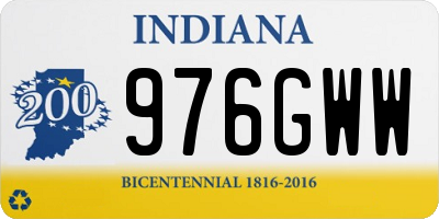 IN license plate 976GWW