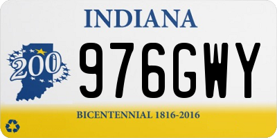IN license plate 976GWY