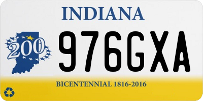 IN license plate 976GXA