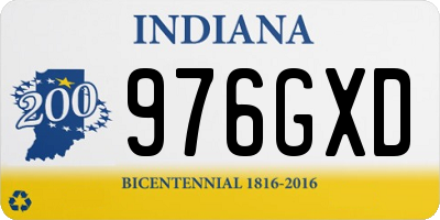 IN license plate 976GXD