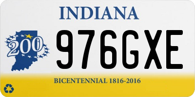 IN license plate 976GXE