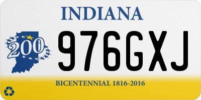 IN license plate 976GXJ
