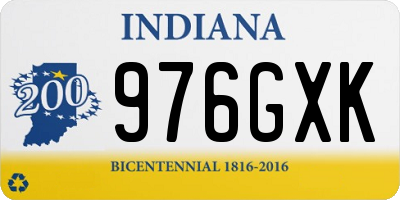 IN license plate 976GXK