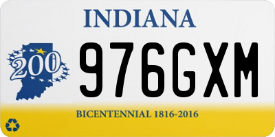 IN license plate 976GXM