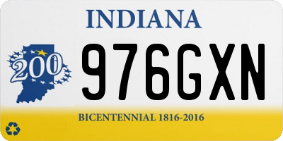 IN license plate 976GXN