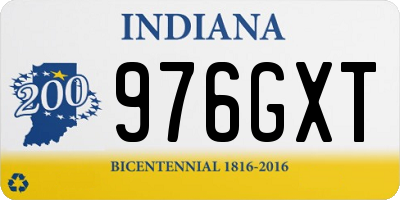 IN license plate 976GXT