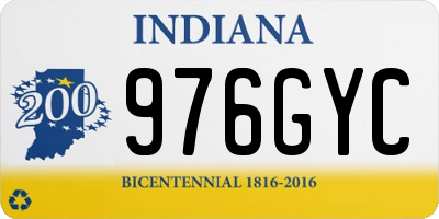 IN license plate 976GYC