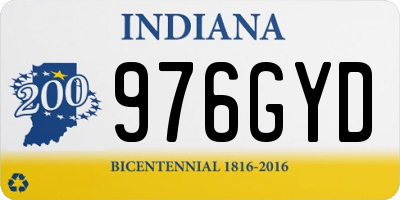 IN license plate 976GYD