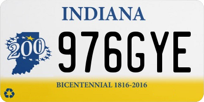 IN license plate 976GYE