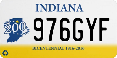 IN license plate 976GYF