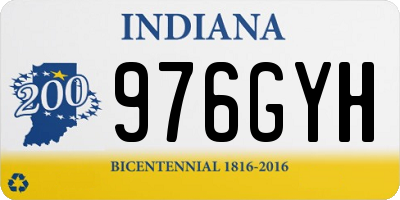IN license plate 976GYH