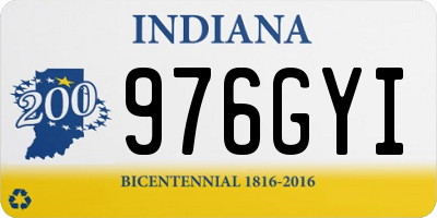 IN license plate 976GYI