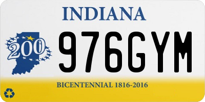 IN license plate 976GYM