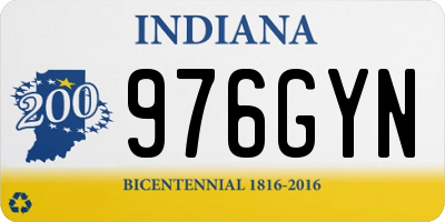 IN license plate 976GYN