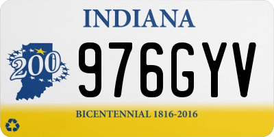 IN license plate 976GYV
