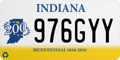 IN license plate 976GYY
