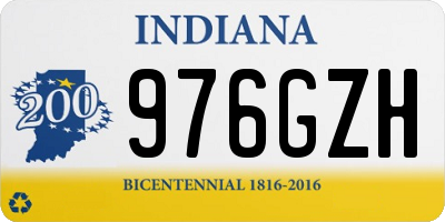 IN license plate 976GZH