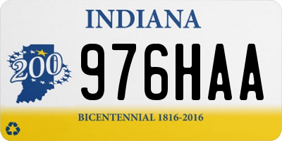 IN license plate 976HAA