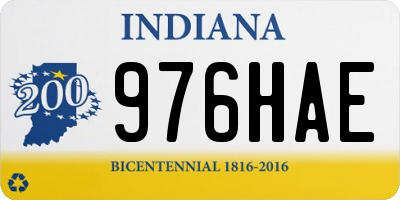 IN license plate 976HAE