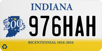IN license plate 976HAH